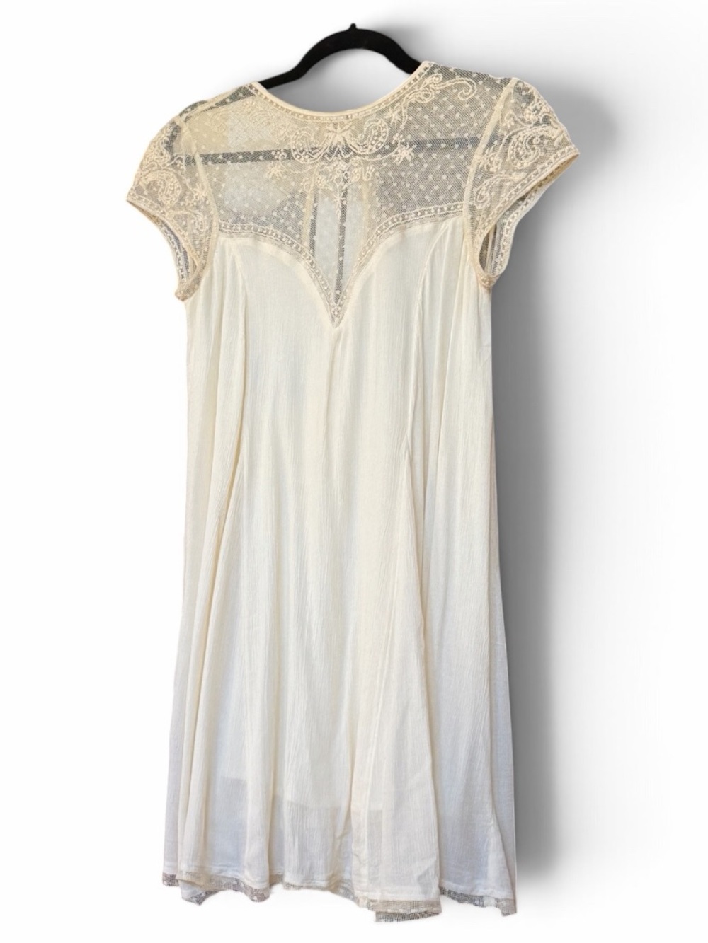 KIMCHI BLUE | Cream Lace Sweetheart Dress Boho Babydoll | UO